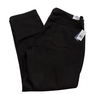 Crown & Ivy‎ Curvy Women’s Size 24WR Straight Saturated Black Jeans